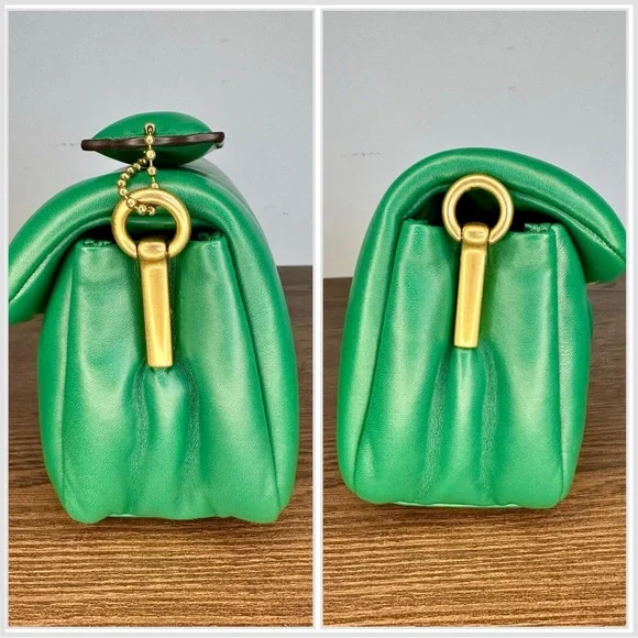 Coach Pillow Tabby Shoulder Bag 26 in Green - Picture 4 of 11